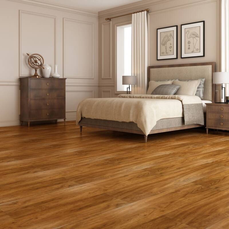Art3d 36-Pack Peel and Stick Vinyl Floor Tiles Wood Look Planks,54sq.ft