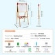 preview thumbnail 11 of 9, 3-in-1 Kids Art Easel with Double Sided Wooden Magnetic Whiteboard and Chalkboard Surface - 21.85"L x 21"W x 53.94"H