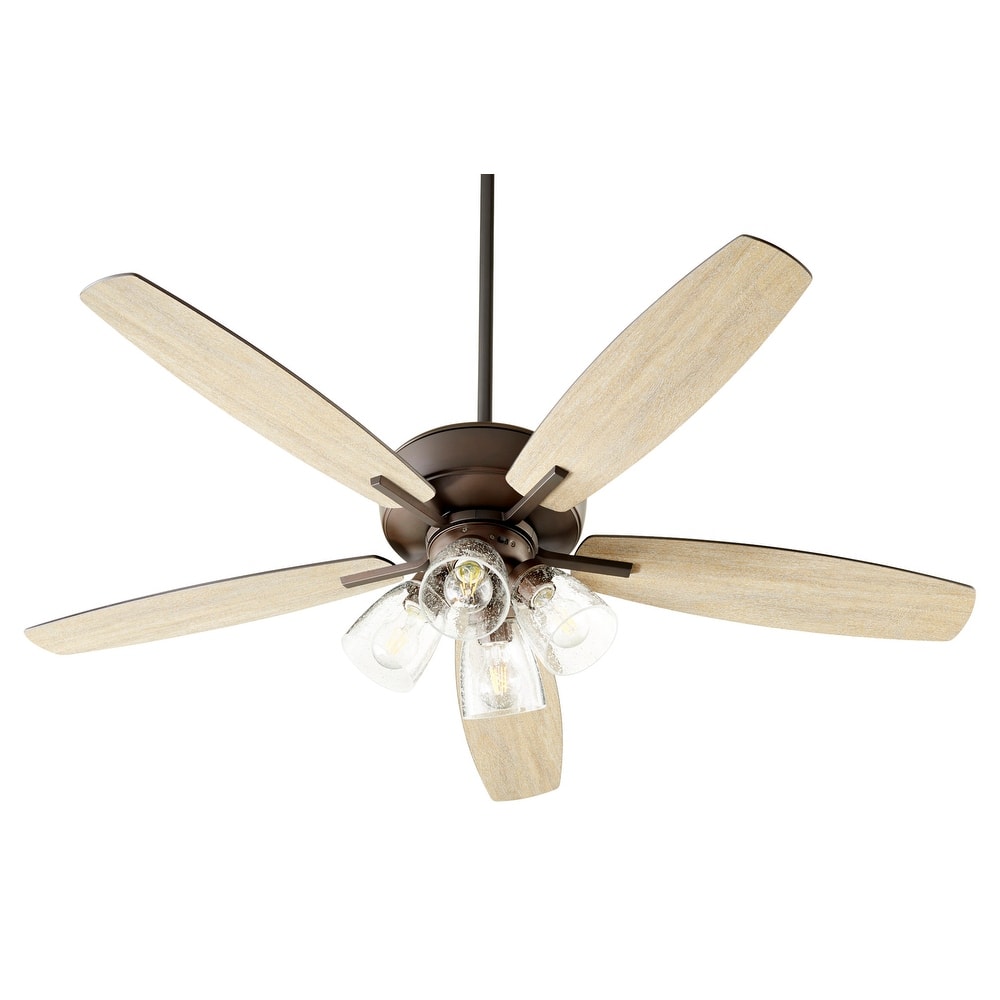 Quorum International Breeze 52" 5 Blade LED Ceiling Fan with Tapered