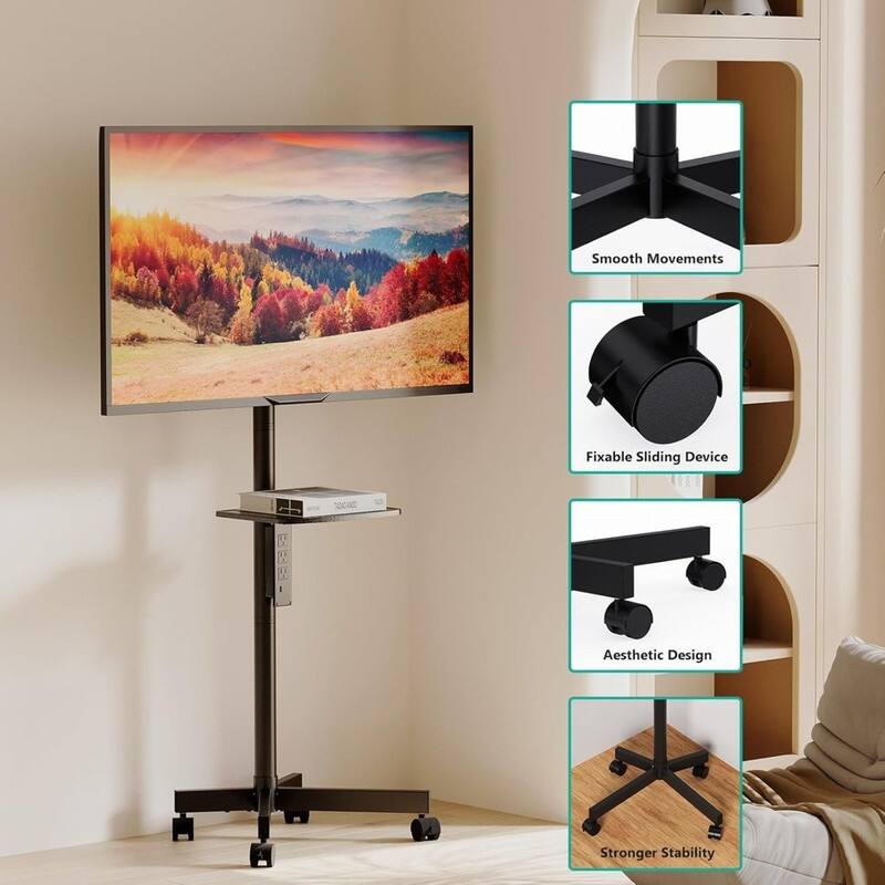 Rolling TV Stand
