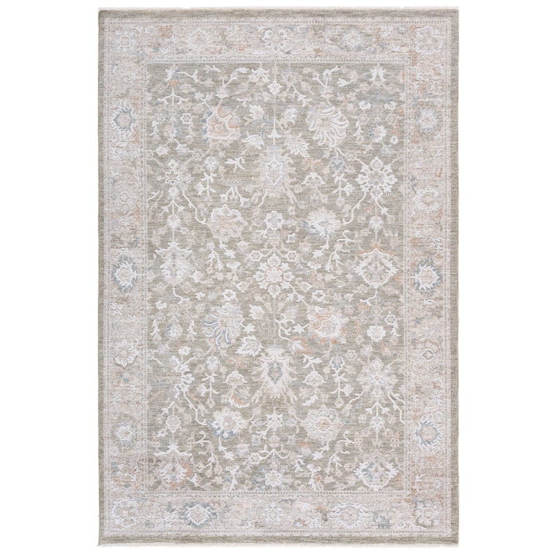 Lauren Ralph Lauren Granita Traditional Floral Rug - Green/Beige - 6' x 9'