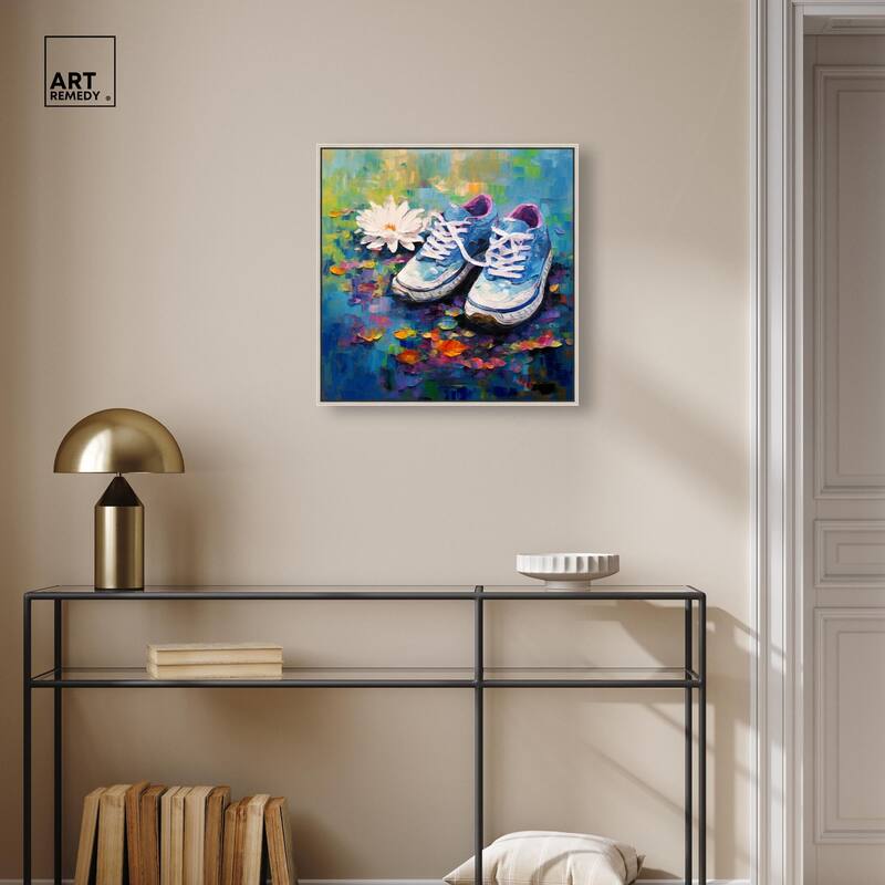 Lily Pad Sneakers Canvas by Art Remedy
