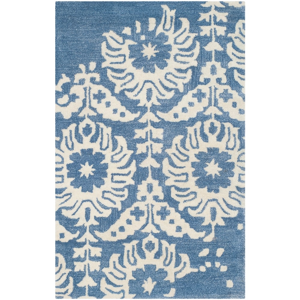 SAFAVIEH Handmade Bella Tineke Modern Floral Wool Rug