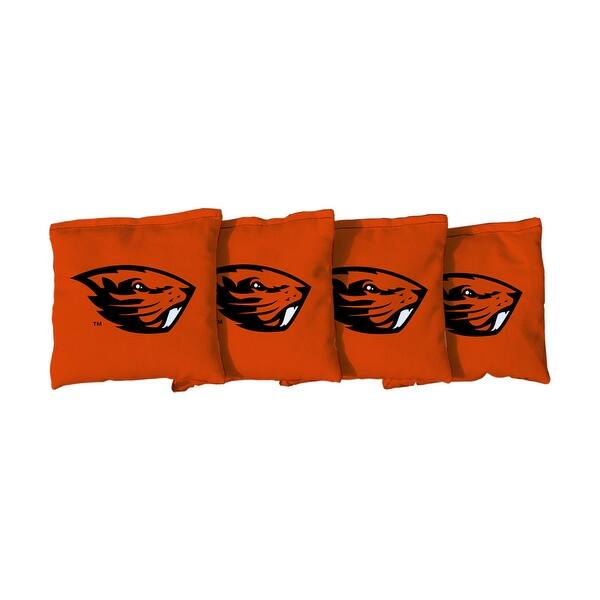 slide 2 of 3, Oregon State OSU Beavers Orange Cornhole Bags All-Weather Resin Filled