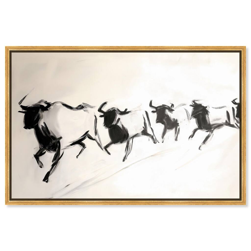 Bovine II Canvas by Art Remedy