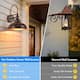 Farmhouse Gooseneck Dusk to Dawn Outdoor Wall Lights A set of two, Waterproof for House Porch Garage