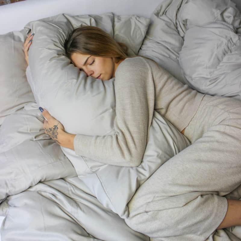 Snorze® Cloud Comforter Set - Coma Inducer® Oversized Bedding in Silver Cloud