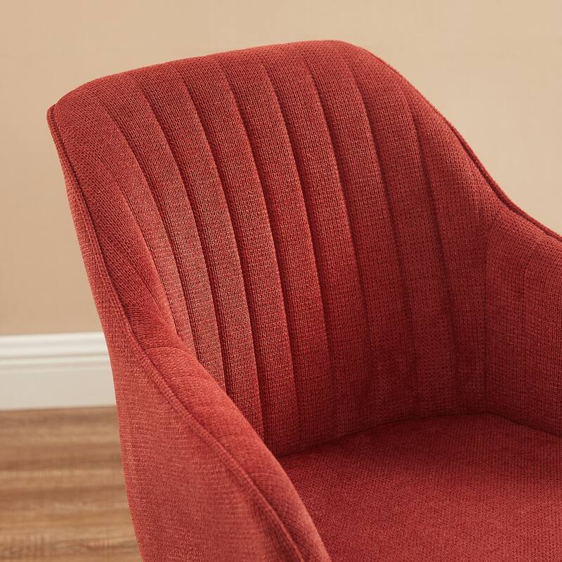 Art Leon Classical Swivel Office Accent Chair with Wood Legs