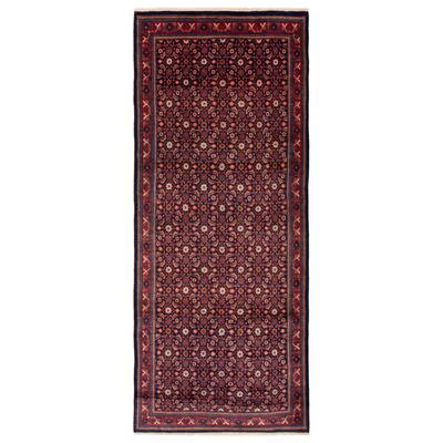 ECARPETGALLERY Hand-knotted Andelz Navy Wool Rug - 4'3 x 10'3