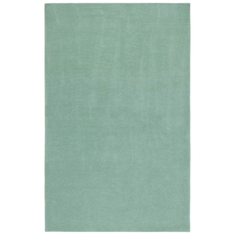 SAFAVIEH Handmade Fifth Avenue Biba Solid New Zealand Wool - 5' x 5' Square - Green - Square