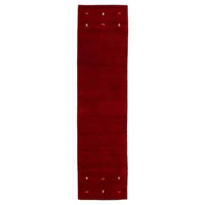 Kashkuli Gabbeh Red Rug 2'9" x 11'1" - 2'9 x 11'1