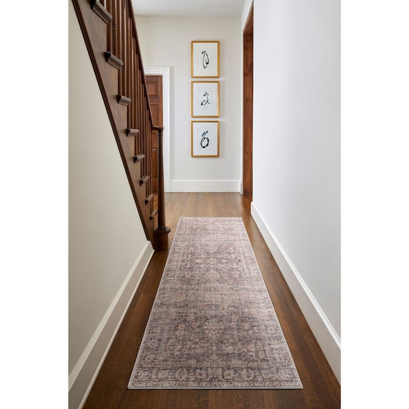 Becki Owens x Livabliss Marlene Area Rug - Dark Brown - 2' 7" x 7' 3"