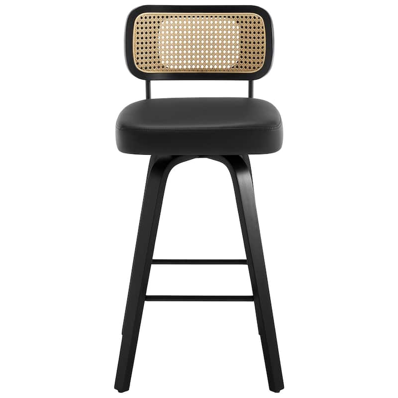 26"/29" Swivel Counter/Bar Stools with Black Bentwood Legs