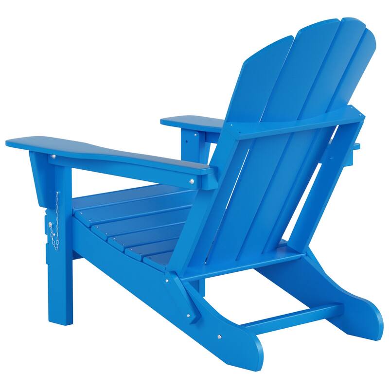 POLYTRENDS Laguna All Weather Poly Outdoor Adirondack Chair - Foldable (Set of 4)