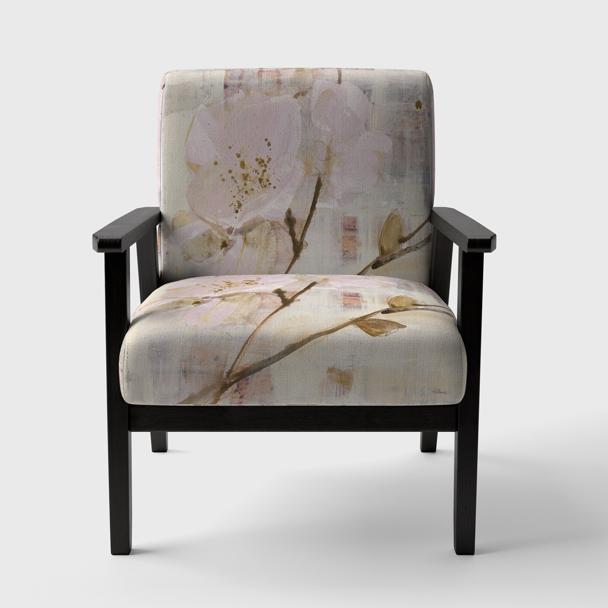 Designart "Elegance I Pink" Upholstered Shabby Chic Accent - Picture 7 of 15