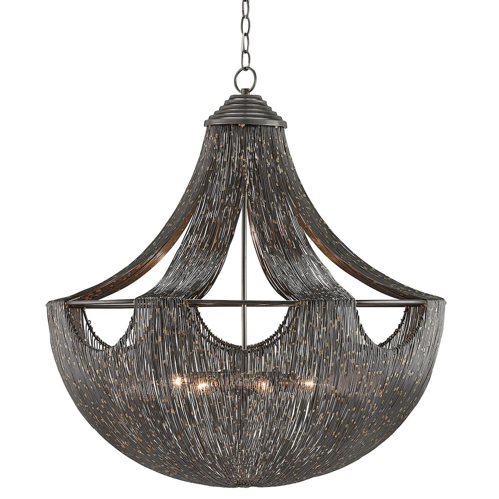 Currey & Company Eduardo Chandelier - 31.5"h x 30.25"dia
