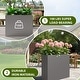 preview thumbnail 47 of 49, Dovelina Modern Metal Rectangular Planter- Elevate Your Space, Indoors & Outdoors