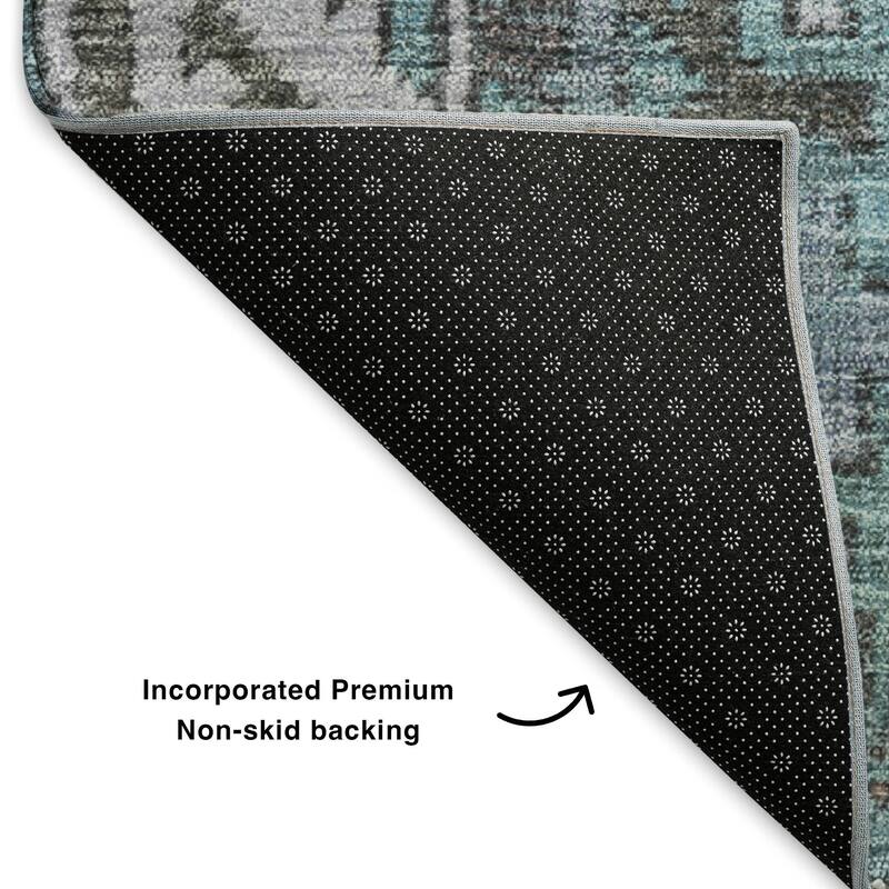Premium Washable Super Soft Vintage Patchwork Mayfield Rug