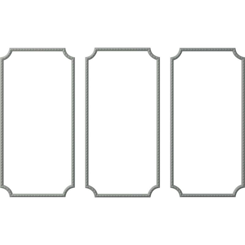 Bulwark Rope Panel Moulding Kit - 24"W x 48"H - Triple Pack