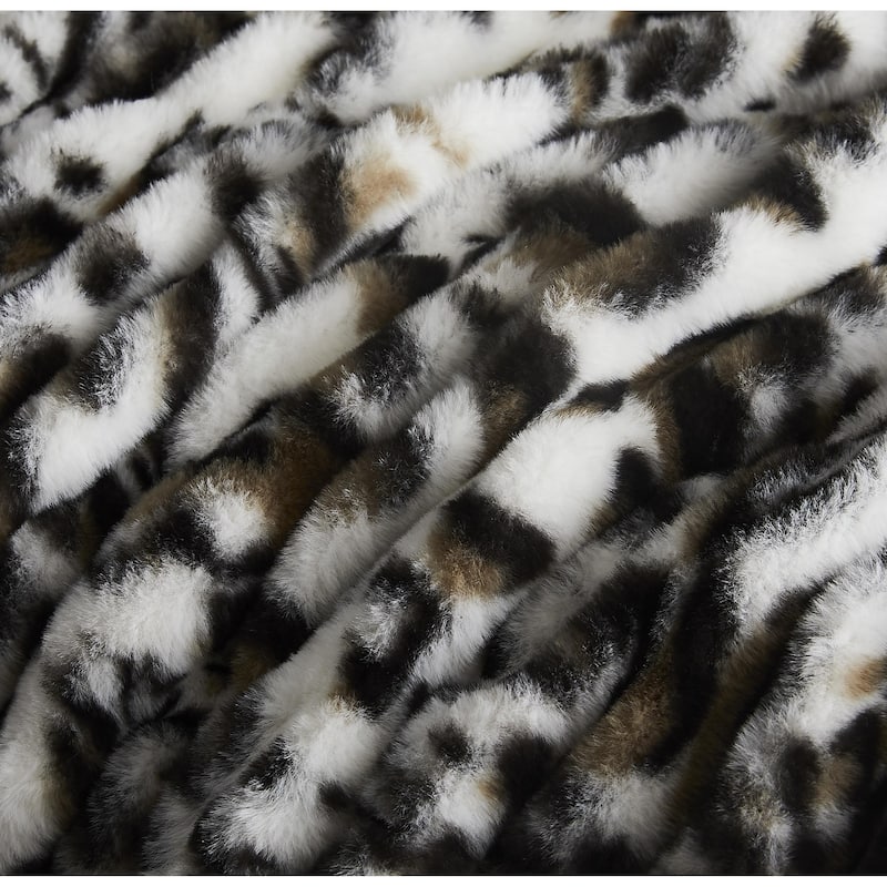 Nanshing Yoona Faux Fur Reversible Throw Blanket