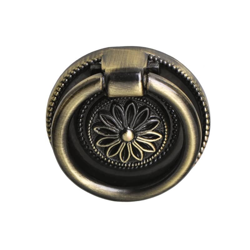 Utopia Alley Medici Cabinet Ring Pull Knob - Decorative Cabinet Drop Pull Knobs for Cabinets - Metal Pull Knobs 1 5/8"
