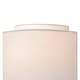 preview thumbnail 7 of 6, Burnaby 1-light Gold Mid-century White Linen Modern Flush Wall Sconce - 7-in W x 9.25-in H x 5.75-in D