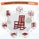 preview thumbnail 140 of 174, Outdoor Patio HDPE Rocking Chiar, Extra Wide Seat & Backrest