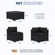 preview thumbnail 178 of 179, AOXUN Fire Pit Conversation Set Rattan Sofa Set Outdoor Furniture With Cushions