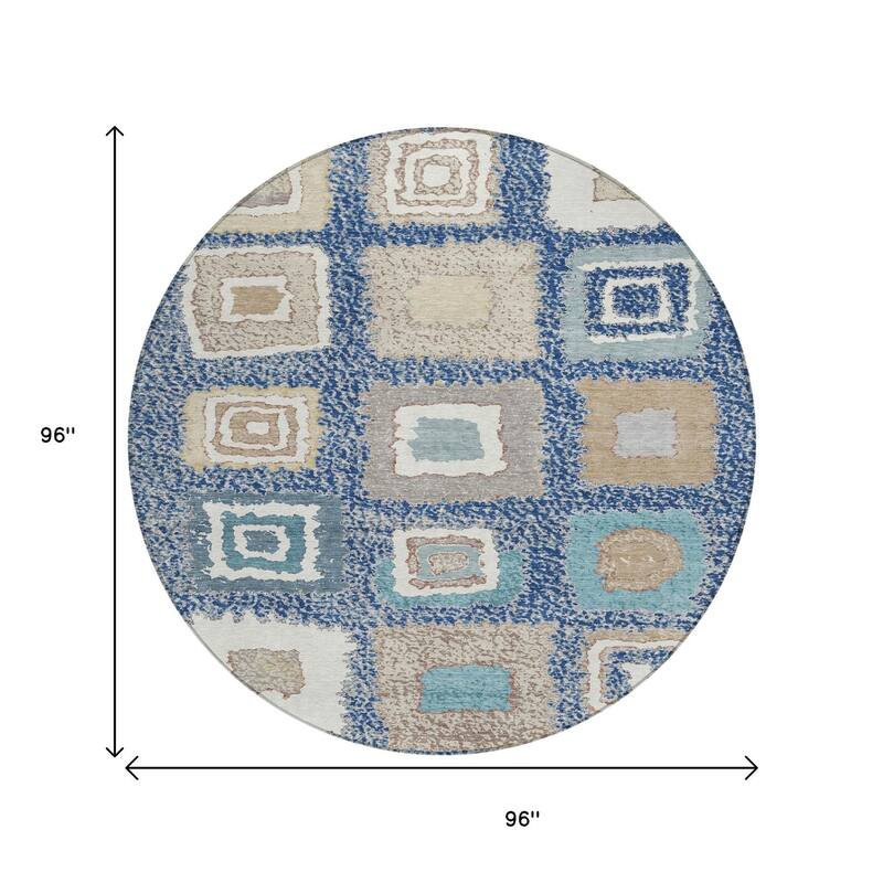 HomeRoots Geometric Transitional Rectangle Outdoor Rug