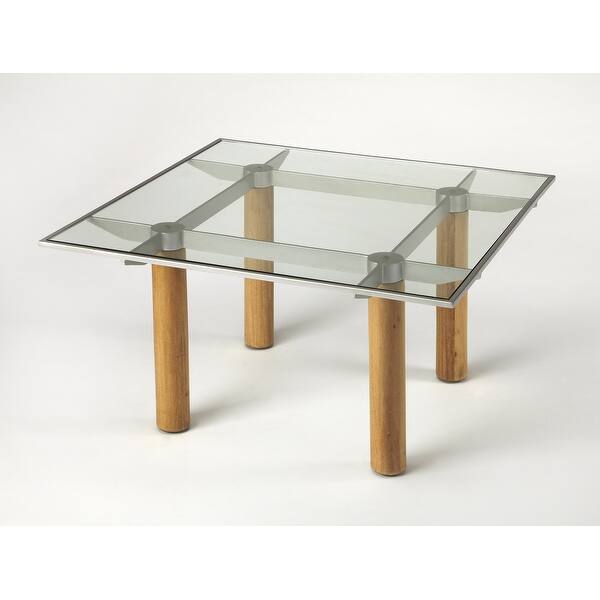 Handmade Cirrus Glass and Metal Coffee Table (Philippines) Overstock