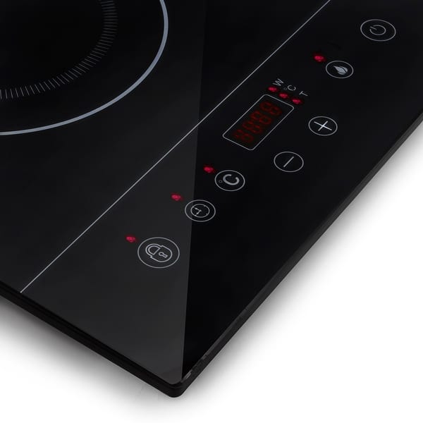 Cheftop Portable Single Induction Cooktop Countertop Burner Hot Plate with  Fast Heating Mode, With Bonus Pot, Black. 