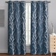 preview thumbnail 8 of 54, VCNY Home Kingdom Branch Blackout Curtain Panel Blue - 40" x 95"