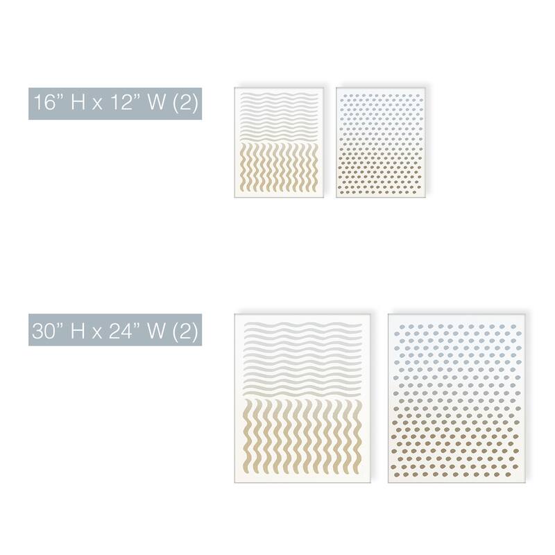 'Abstract Neutral CLXIV' 2-Piece Wrapped Canvas Wall Art Set by ChiChi Décor