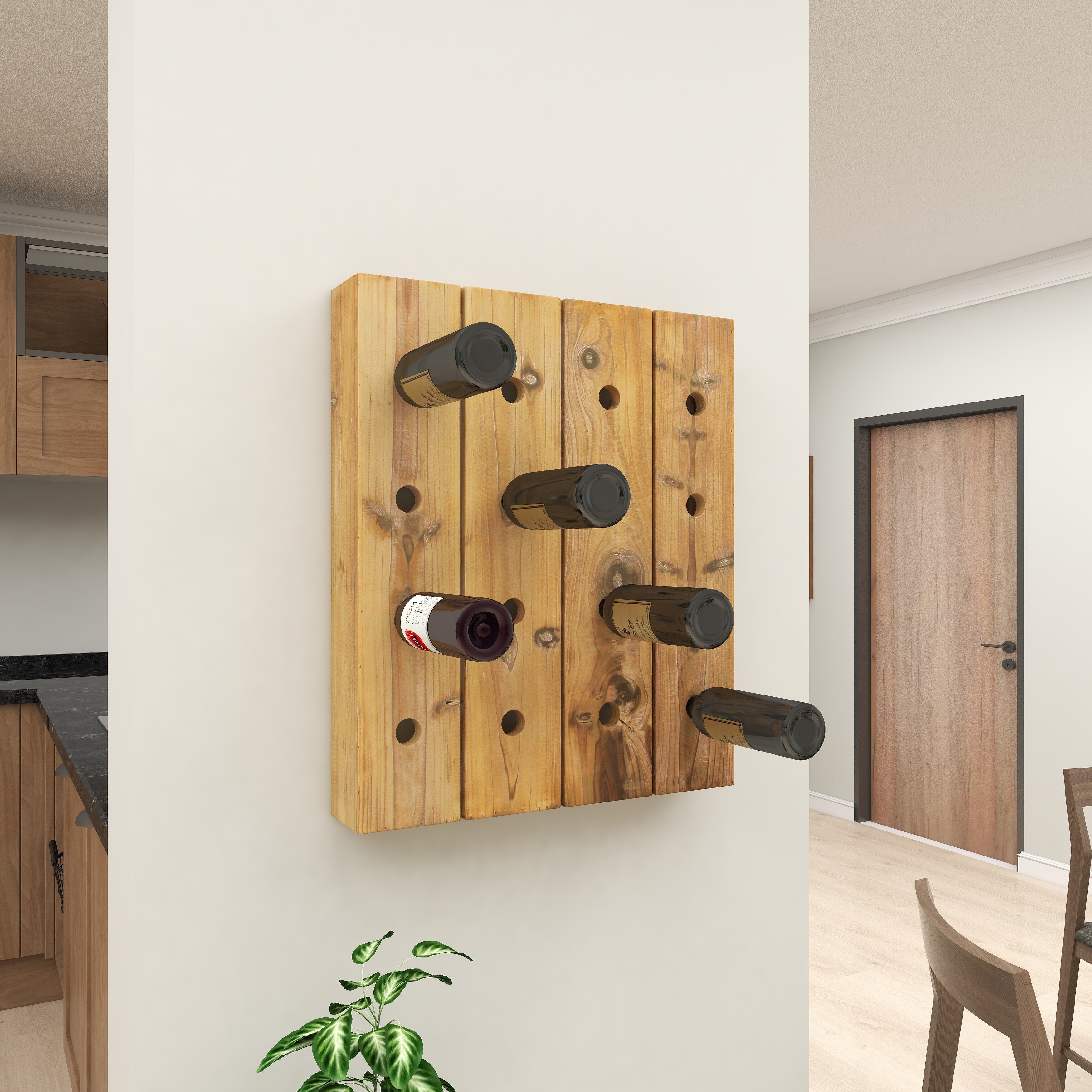 Farmhouse wall wine rack online