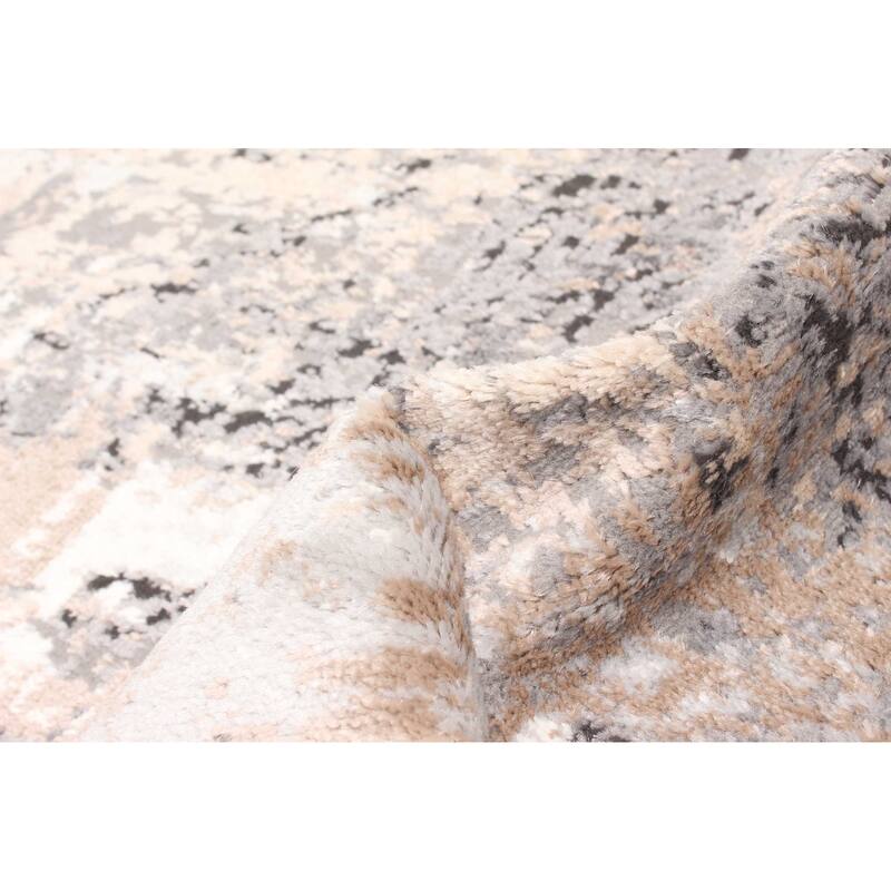 ECARPETGALLERY Machine Made Bronte Taupe Area Rug