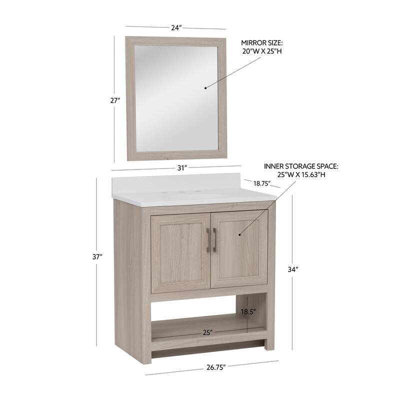 Linon Blakely Vanity with Mirror