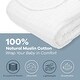preview thumbnail 3 of 3, Baby Muslin Blanket - Large 40" X 40", White, By Comfy Cub - White