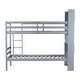 preview thumbnail 12 of 16, Twin Over Twin Bunk Bed with Shelves Headboard, Safety Guardrails and Ladder,Detachable Beds