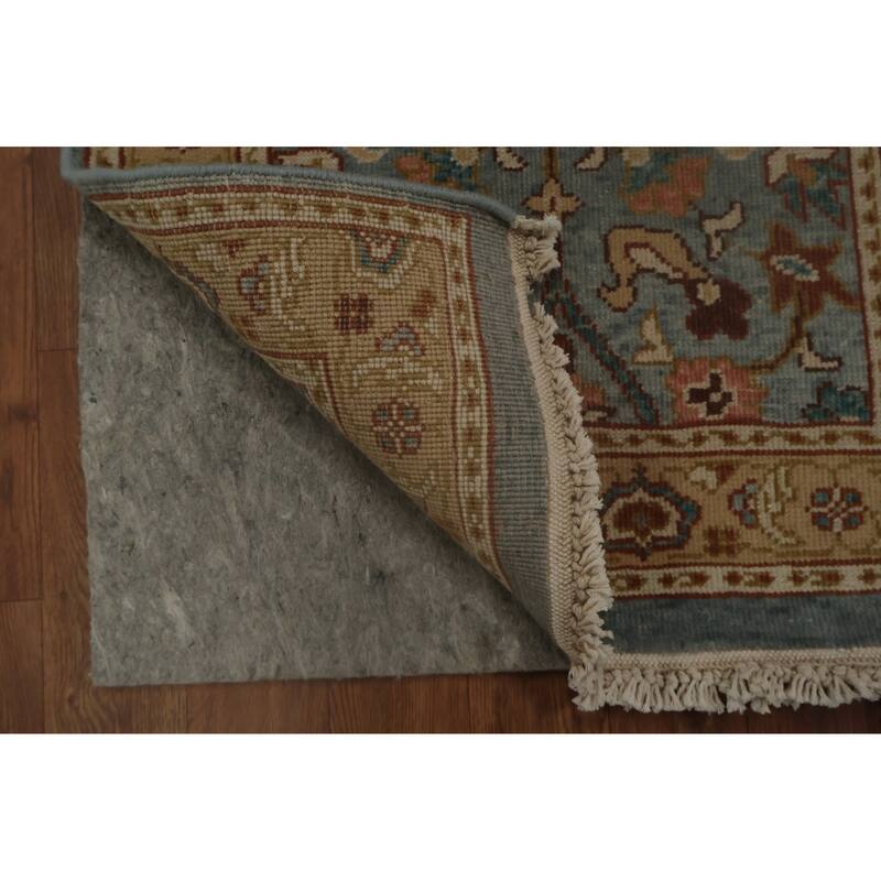 Hand Knotted Oriental 100% Wool Carpet Traditional Floral Navy Blue & Blues Ziegler Area Rug - 3' 11'' X 2' 0''
