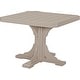 preview thumbnail 28 of 43, Poly Lumber Square Table Dining Height - Weatherwood