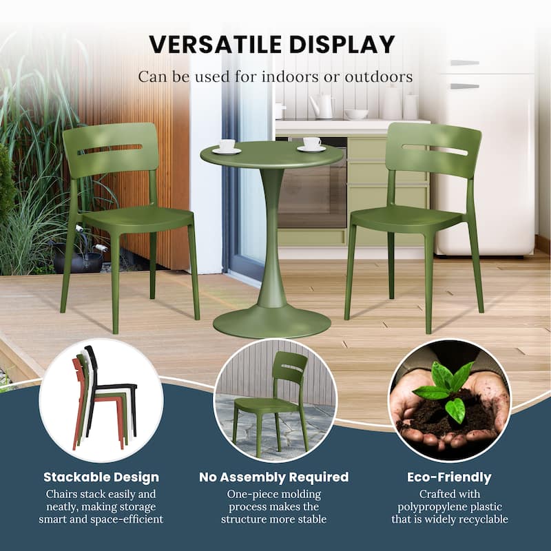 Frond and Form 4-Person Outdoor Square Dining Set