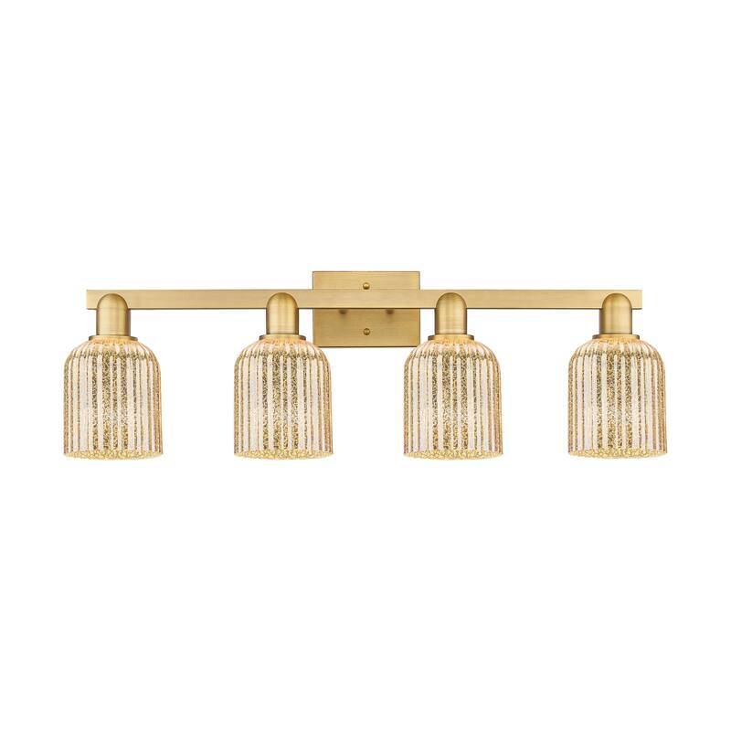 Innovations Lighting Downtown Urban - Bridal Veil - 4 Light 32" Bath Vanity Light