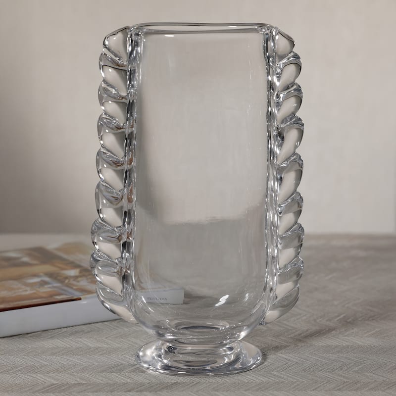 Vintage Braided Glass Vase