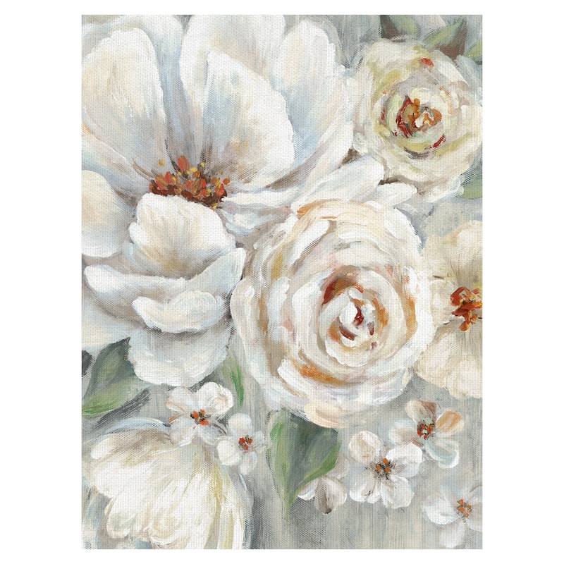 Neutral Blooms Canvas Art Print