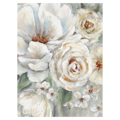 Neutral Blooms Canvas Art Print