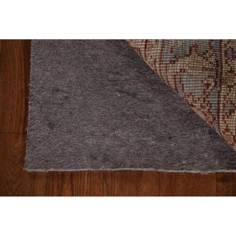 Hand Knotted Oriental 100% Wool Carpet Transitional Geometric Peach Oushak Area Rug - 3' 10'' X 2' 9''