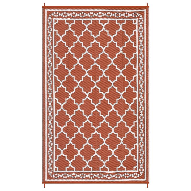 Outdoor Rug Waterproof Reversible Rug Outside Plastic Carpet, Stain & UV Resistant Portable RV Rug