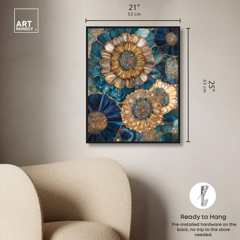 Opulent Geode I Canvas by Art Remedy