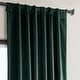 preview thumbnail 93 of 140, Exclusive Fabrics Heritage Plush Velvet Room Darkening Curtain (1 Panel) - Luxurious Single Drapery for Enhanced Room Darkening