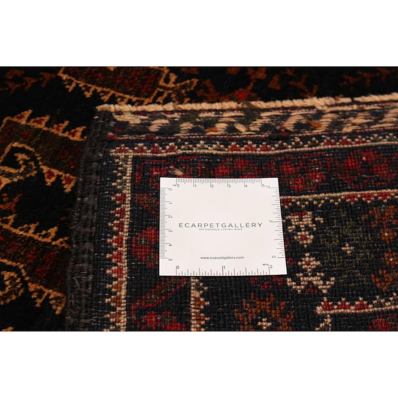 Teimani Black Rug 3'9" x 6'8" - 3'9 x 6'8